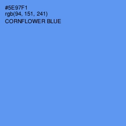 #5E97F1 - Cornflower Blue Color Image